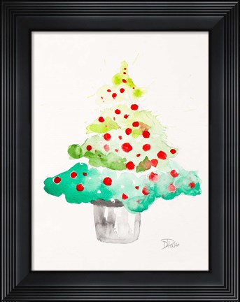 Framed Festive Tree Print