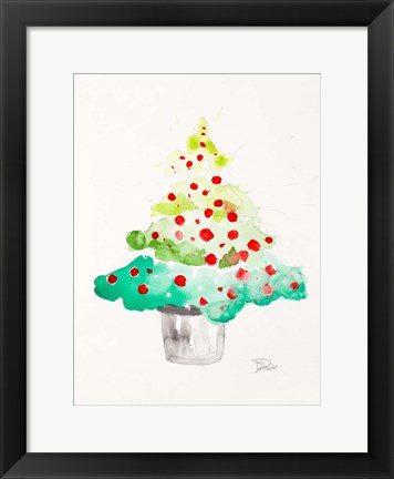 Framed Festive Tree Print