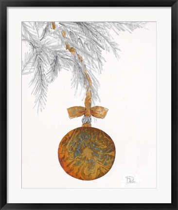 Framed Retro Ornament Print