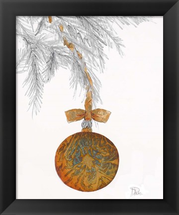 Framed Retro Ornament Print