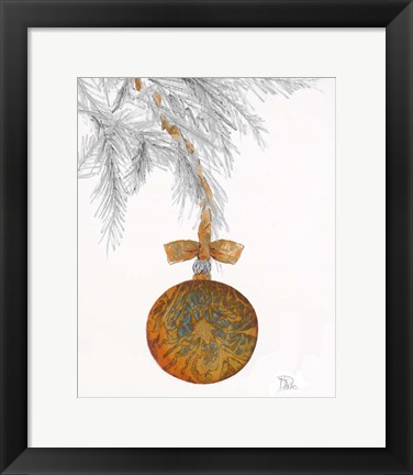 Framed Retro Ornament Print