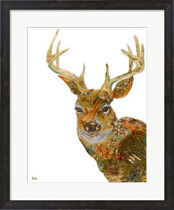 Framed Retro Deer Print