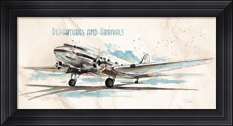 Framed Departures &amp; Arrivals Print