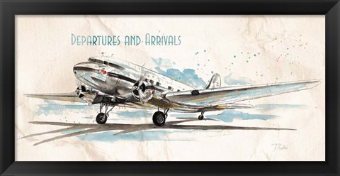 Framed Departures &amp; Arrivals Print