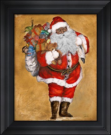 Framed African American Presents From St. Nick Print
