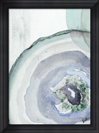 Framed Cool Agate Fragment I Print