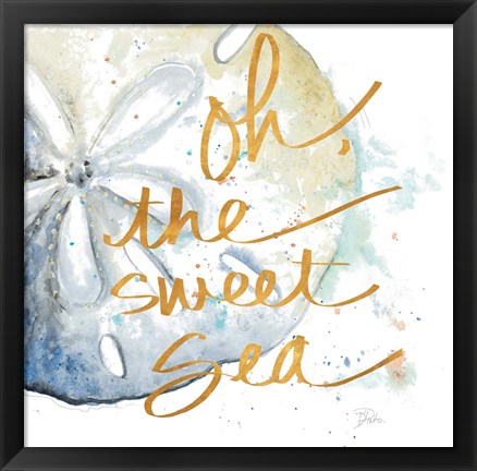 Framed Oh the Sweet Sea Print