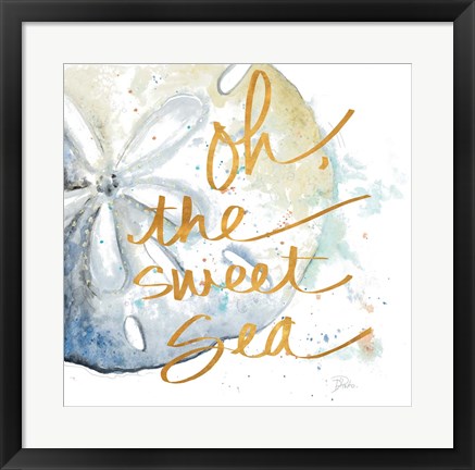 Framed Oh the Sweet Sea Print