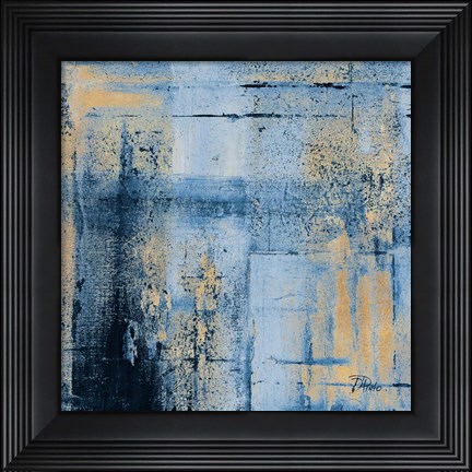 Framed Golden Blues II Print