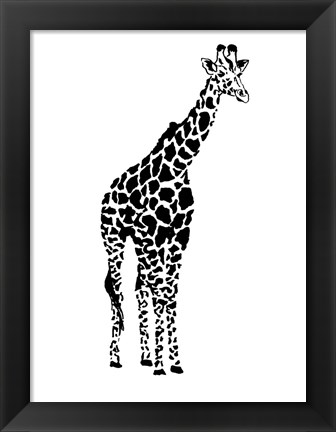 Framed Giraffe Print