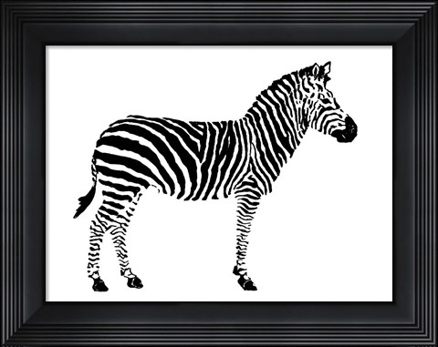 Framed Zebra Print