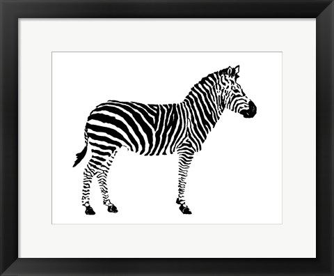 Framed Zebra Print