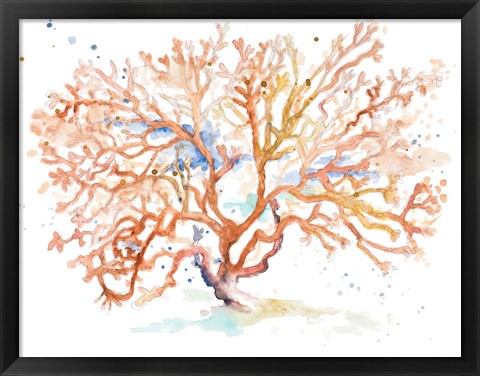 Framed Peach Coral Print