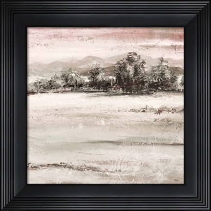 Framed Muted Forest Square I Print