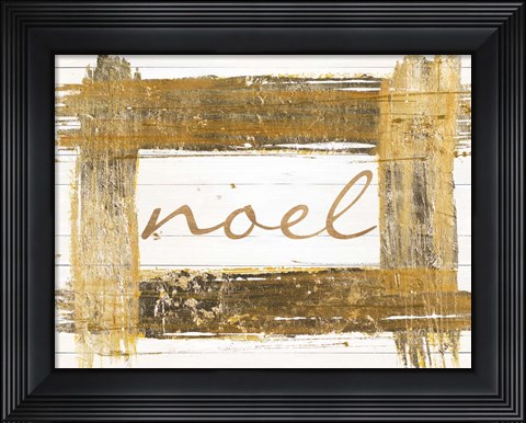 Framed Gold Noel Print