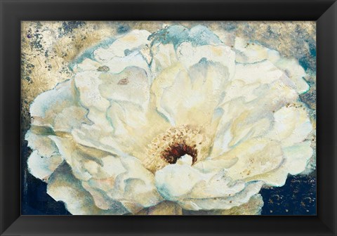 Framed Zuzu Peony of Navy and Gold Print