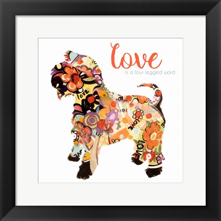 Framed Pet Love I Print