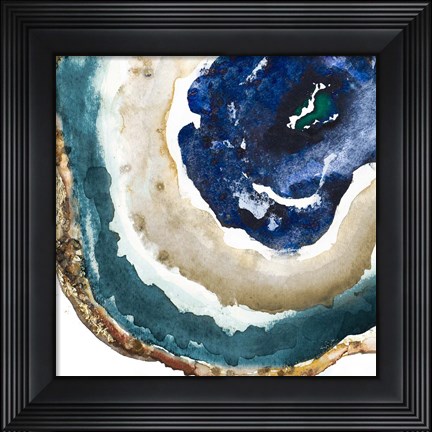 Framed Blue Agate Print