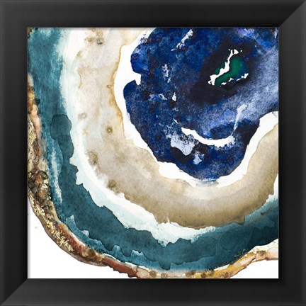 Framed Blue Agate Print