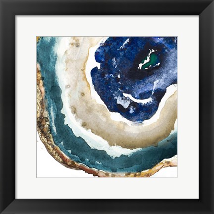 Framed Blue Agate Print