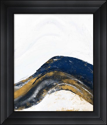 Framed White Marble Tierra Print