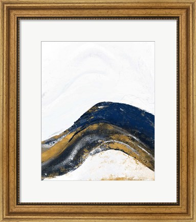 Framed White Marble Tierra Print