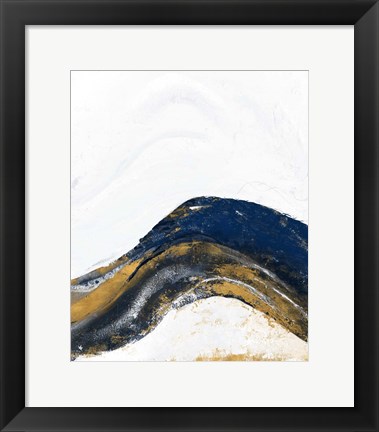 Framed White Marble Tierra Print