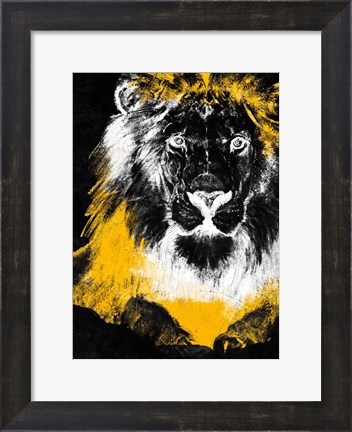 Framed Stained Safari I Print