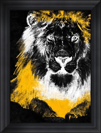 Framed Stained Safari I Print