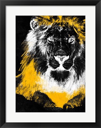 Framed Stained Safari I Print