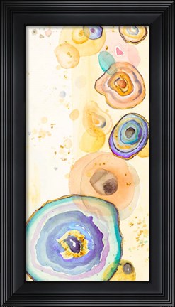 Framed Vibrant Agates Panel Print