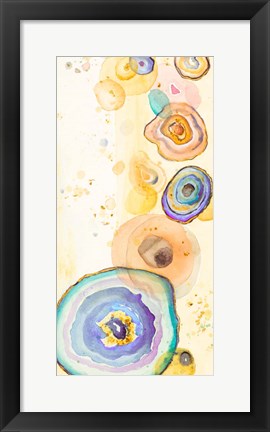 Framed Vibrant Agates Panel Print