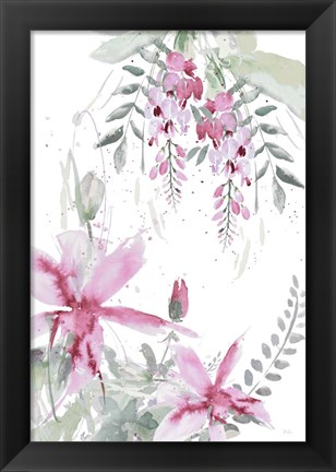 Framed Spring Glicinia II Print