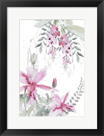 Framed Spring Glicinia II Print