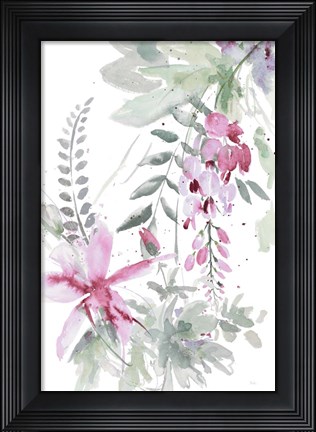Framed Spring Glicinia I Print