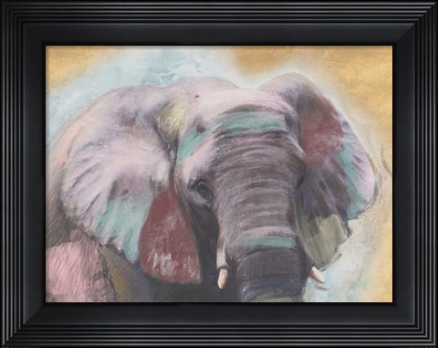 Framed Elephant Close Up Print