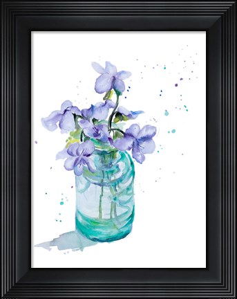 Framed Fresh Little Flower II Print