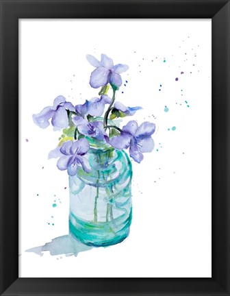 Framed Fresh Little Flower II Print