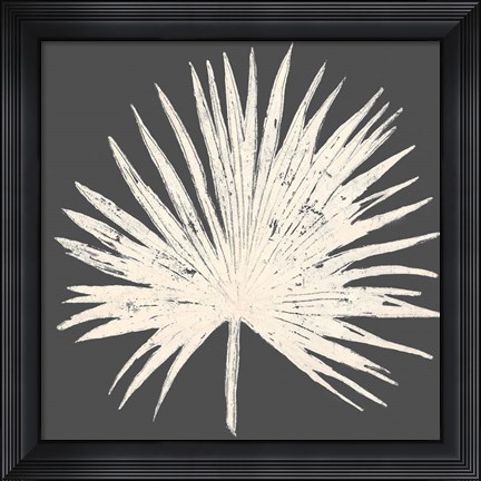 Framed Sophisticated Palm Leaf I Print