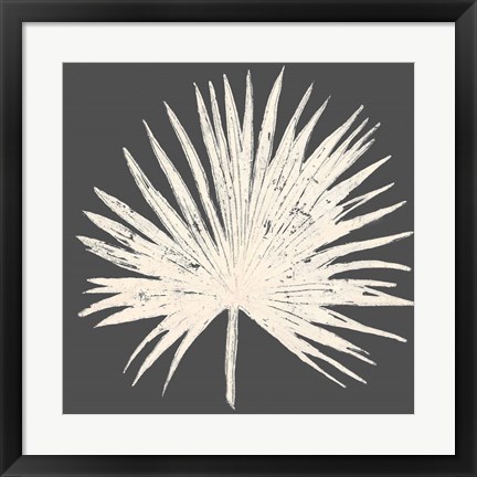 Framed Sophisticated Palm Leaf I Print