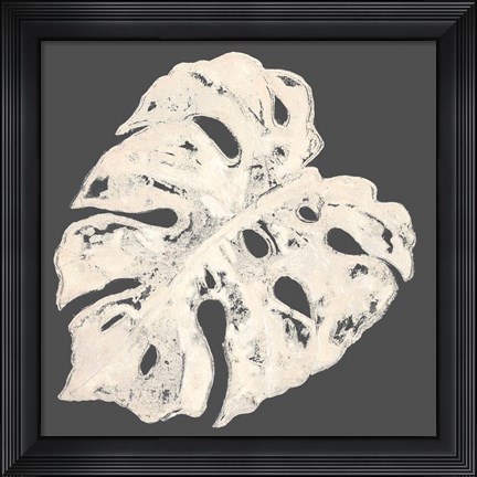 Framed Sophisticated Palm Leaf II Print
