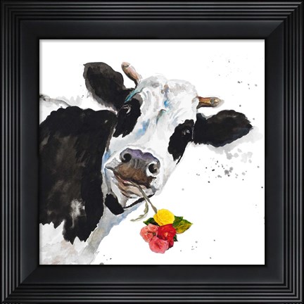 Framed Crazy Cow Print