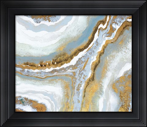 Framed Blue Agate Print