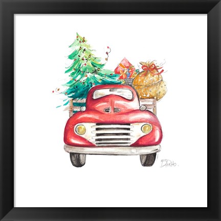 Framed Christmas Tree Haul II Print