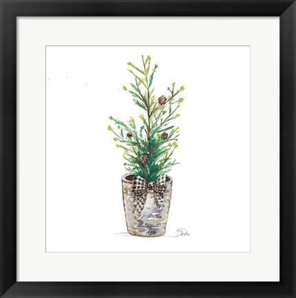 Framed Christmas Fir II Print