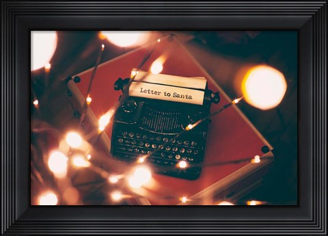 Framed Letter to Santa Print