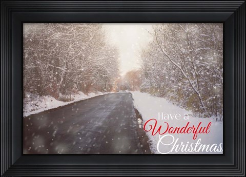 Framed Wonderful Christmas Print