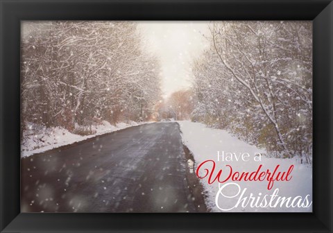 Framed Wonderful Christmas Print