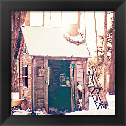 Framed Holiday Shed Print