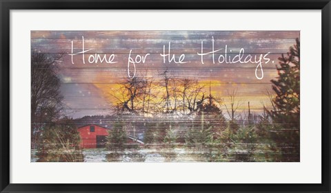 Framed Home for the Holidays Print